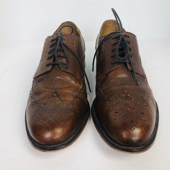 Cole Haan Carter Wing Tip Brown Grain Leather shoe main image 11